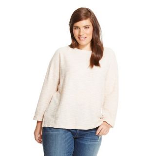Womens Plus Size Textured Pullover Sweater   Ava & Viv