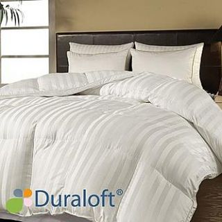 Premium 500 TC Damask Stripe Down Alternative Comforter with DuraLoft