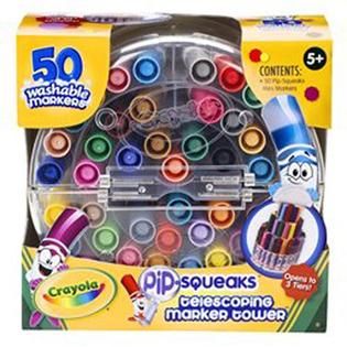 Crayola  Telescoping Marker Tower with 50 Pip Squeaks Markers