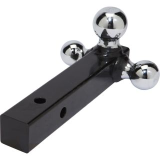 Ultra-Tow Solid Shank Tri-Ball Hitch - Chrome Tow Balls  Tri Ball