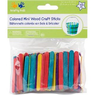 Craftwood Mini Popsicle Sticks 2 1/8 Inch X 1/4 Inch 150/Pkg Multi