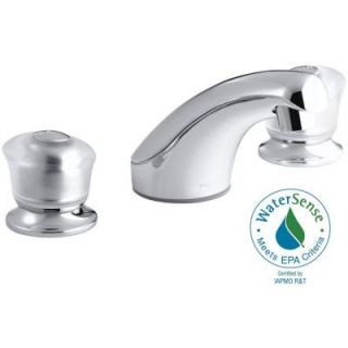 KOHLER Coralais 8 in. Widespread 2 Handle Low Arc Bathroom Faucet in Polished Chrome K 15265 7 CP