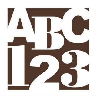 ABC 123 Squared Wall Mural