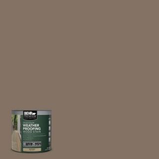 BEHR Premium 8 oz. #SC159 Boot Hill Grey Solid Color Weatherproofing All In One Wood Stain and Sealer Sample 501316