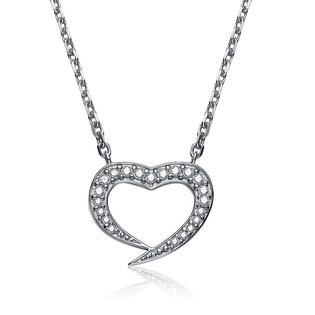 COLLETTE Z Cubic Zirconia (.925) Sterling Silver Micro Pave Heart