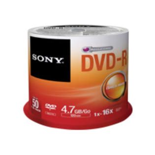 Sony  DVD R, 120 Minute, 4.7 GB, 50 disc