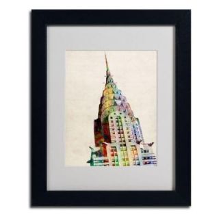 Trademark Fine Art 11 in. x 14 in. Chrysler Building Matted Framed Art MT0180 B1114MF