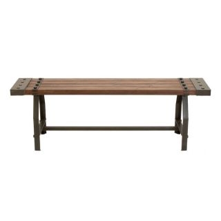 Rustic Industrial inspired Wood Bench   17499290  