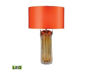 Dimond Lighting 25" Ferrara Free Blown Glass LED Table Lamp in Amber   D2660 LED