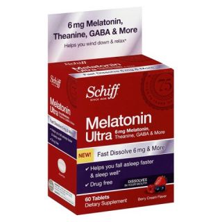 Schiff Melatonin Ultra Sleep Aid 6 mg Melatonin Tablet   60 Count