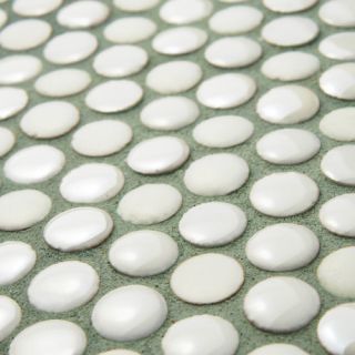 Tucana 0.59 x 0.59 Porcelain Mosaic Tile in White by EliteTile