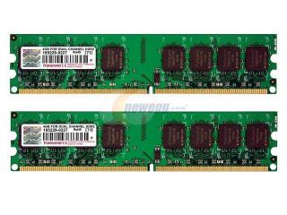 Transcend 4GB (2 x 2GB) 240 Pin DDR2 SDRAM DDR2 800 (PC2 6400) Dual Channel Kit Desktop Memory Model JM4GDDR2 8K