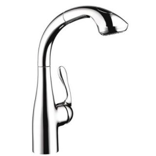 Hansgrohe Allegro E Gourmet Single Handle Pull Down Sprayer Kitchen Faucet in Chrome 06461000