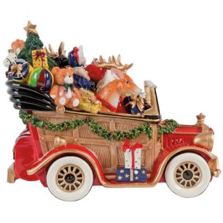 Fitz and Floyd Santas Classic Car Holiday Musical Figurine