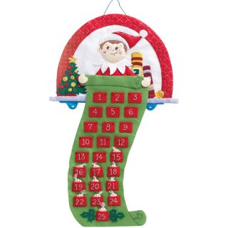 Elf On The Shelf Scout Elf Advent Calendar Felt Applique Kit 18X24