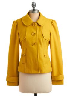 Tulle Clothing Just Yellow for Me Jacket  Mod Retro Vintage Jackets