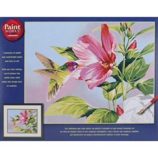 Dimensions 638664 Paint by Number Kit 14 inch X 11 inch  Hibiscus Hummingbird