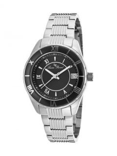 Saraille Stainless Steel & Black Dial Watch, 36mm  by Lucien Piccard