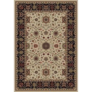 Concord Global Valencia Ivory Rectangular Indoor Woven Oriental Area Rug (Common: 9 x 13; Actual: 111 in W x 150 in L x 9.25 ft Dia)