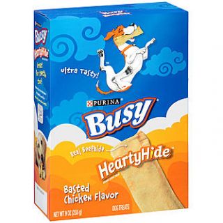 Busy Bone HeartyHide(TM) Basted Chicken Flavor Dog Treats 9 oz. Box