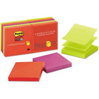 Post it Pop up 3 x 3 Note Refill, Marrakesh, 90/Pad, 10 Pads/Pack