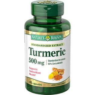 Natures Bounty Turmeric 500 mg Standardized Extract 45 Ct   Health