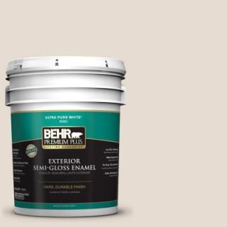 BEHR Premium Plus 5 gal. #PWN 62 Tuscan Beige Semi Gloss Enamel Exterior Paint 505005
