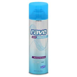 Rave Hairspray, 4X Mega, Scented, 11 oz (312 g)   Beauty   Hair Care