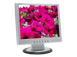 Polyview S17E Silver Black 17" 8ms LCD Monitor 400 cd/m2 500:1 Built in Speakers
