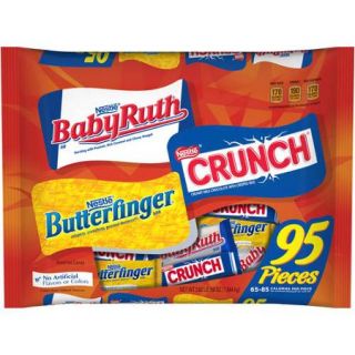 Baby Ruth, Nestle Crunch and Butterfinger Fun Size Candy Bars, 95 count, 3.62 lbs
