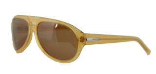 Gucci Round Plastic Yellow Sunglasses   Shopping   Big