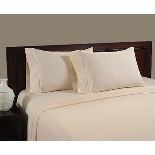 Color Sense Ivory 400 Thread Count Egyptian Cool Touch Cotton Sheet