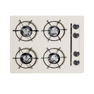 Summit Appliance 24 in. Gas Cooktop in Bisque with 4 Burners SNL03P
