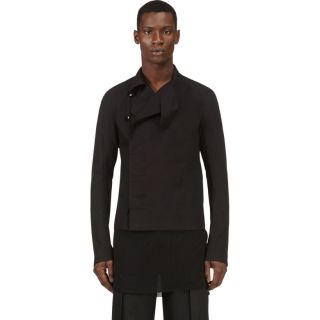 Rick Owens Black Minimalist Jacket