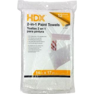 HDX 11 in. x 17 in. 2 in 1 24/cs Paint Towels (12 Pack) T 99411