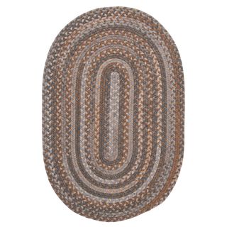 Colonial Mills Oak Harbour Graphite Oval Indoor Braided Area Rug (Common: 8 x 11; Actual: 96 in W x 132 in L)