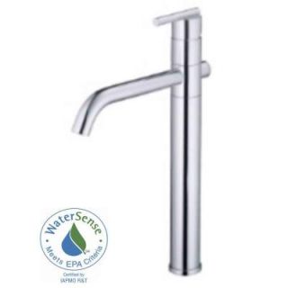 Danze Parma Single Hole Single Handle High Arc Vessel Bathroom Faucet in Chrome D225058