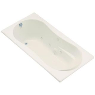KOHLER ProFlex 6 ft. Acrylic Oval Drop in Whirlpool Bathtub in Biscuit K 1157 R 96