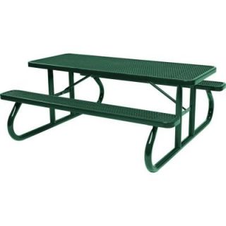 Tradewinds Park 6 ft. Green Commercial Picnic Table HD D601GS GR