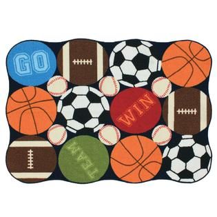 Essential Home  Sports Dot 40in x 56in Area Rug