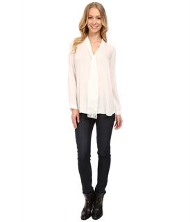 NYDJ Tie Front Blouse Ivory