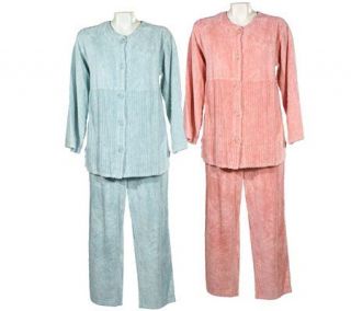 Stan Herman 2 Piece Chenille Pajamas —