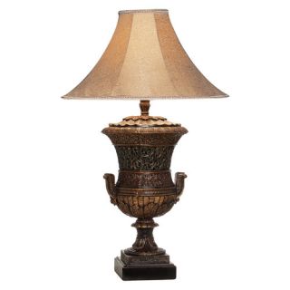 Traditional 34 H Table Lamp with Bell Shade