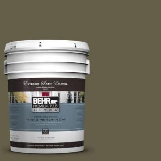 BEHR Premium Plus Ultra 5 gal. #PPU9 1 Alligator Skin Satin Enamel Exterior Paint 985305