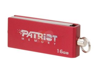 Patriot Swing 16GB USB 2.0 Flash Drive (Red) Model PSF16GSRUSB