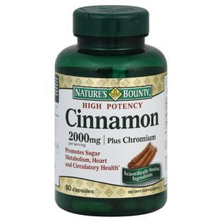 Natures Bounty Cinnamon, High Potency, 2000 mg, Capsules, 60 capsules