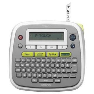 Brother P Touch PT D200 Label Maker   0.79 in/s Mono   Tape, Label   0.14", 0.24", 0.35", 0.47"   Thermal Transfer   180 dpi QWERTY, Manual Cutter, Vertical Printing, Label Length Setting, Auto
