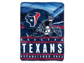 Texans  50""x60"" Silk Touch Throw, ""Stacked"" Series