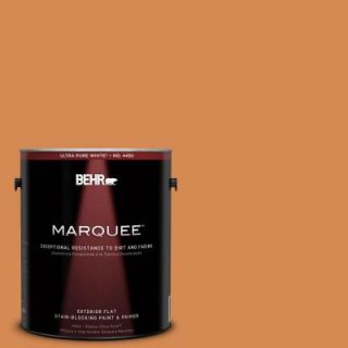 BEHR MARQUEE 1 gal. #260D 5 Amber Wave Flat Exterior Paint 445301