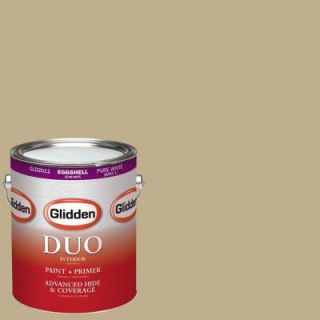 Glidden DUO 1 gal. #HDGY50D Gift of Golden Straw Eggshell Latex Interior Paint with Primer HDGY50D 01E